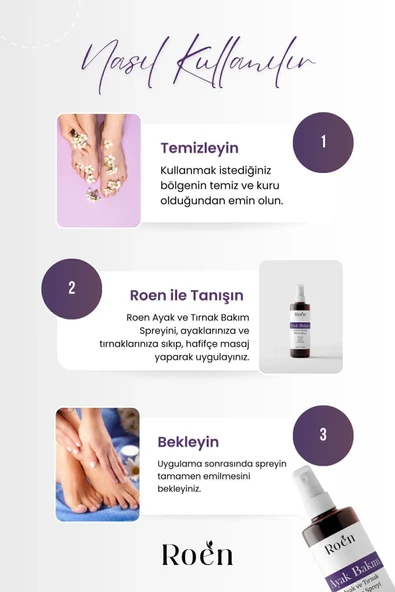 Ayak Ve Tırnak Mantarı, Kötü Koku ve Mantar Bakım Spreyi Panthenol Ve Vitamin Destekli 100 ml - 3