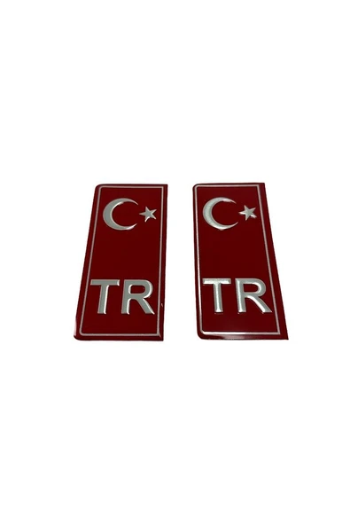 Tr Plaka Pulu Kırmızı - 2