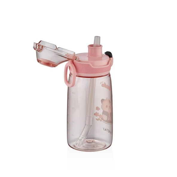 Shotay Child Çocuk Su Matarası Tritan Pembe 550Ml - 2