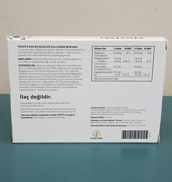 Zinzino Viva+ Doğal Noottropik Safran Gıda Takviyesi - 2