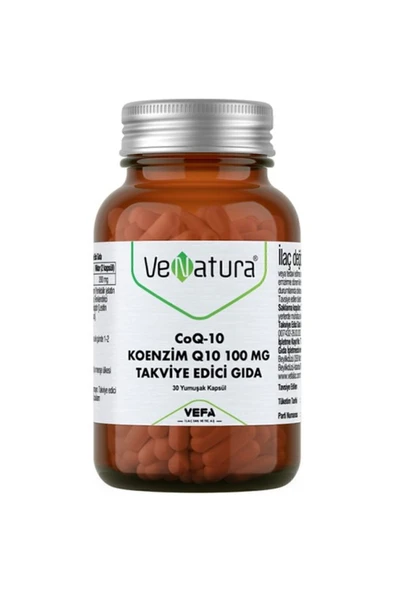 Venatura Koenzim Q10 100 Mg Takviye Edici Gıda 30 Kapsül ürün görseli