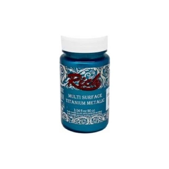Rich Multi Surface Titanium Metalik Boya 90 cc Turkuaz 2572 ürün görseli 1