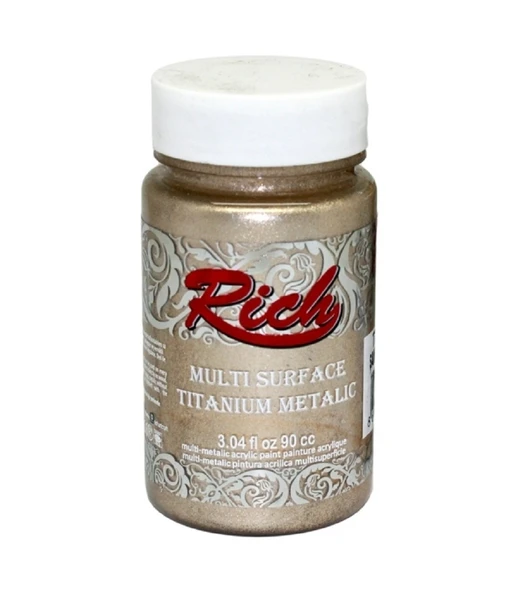 Rich Multi Surface Titanium Metalik Boya 90 cc Şampanya 2526 ürün görseli 1