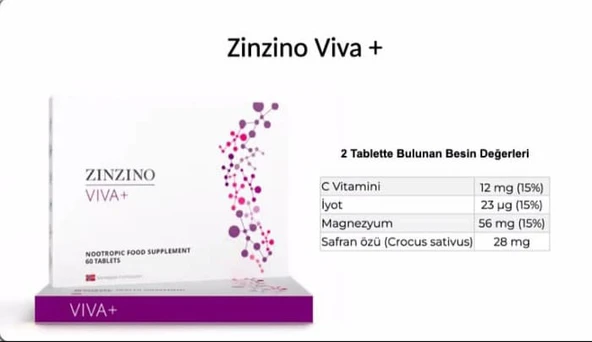 Zinzino Viva+ Doğal Noottropik Safran Gıda Takviyesi - 5