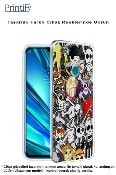 PrintiFy  Samsung Galaxy A26 ile Uyumlu Kamera Korumalı Anime Tasarımlı Şeffaf Silikon Kılıf - Resim 4