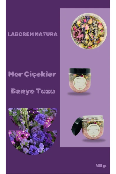 laborem natura Mor Çiçekler Banyo Tuzu 500 gram