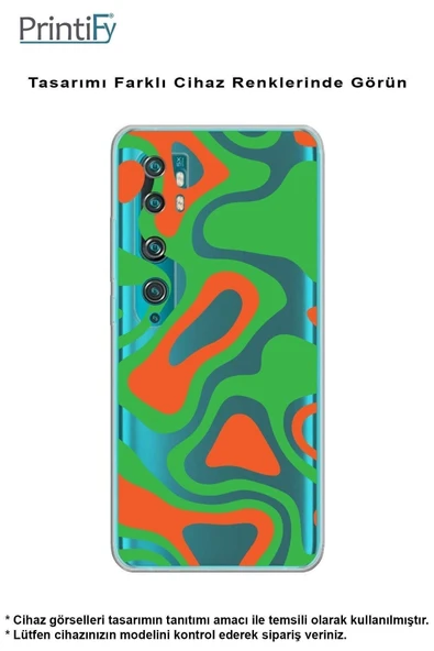 PrintiFy  Samsung Galaxy A36 ile Uyumlu Kamera Korumalı Renkli Desen Tasarımlı Şeffaf Silikon Kılıf - Resim 5