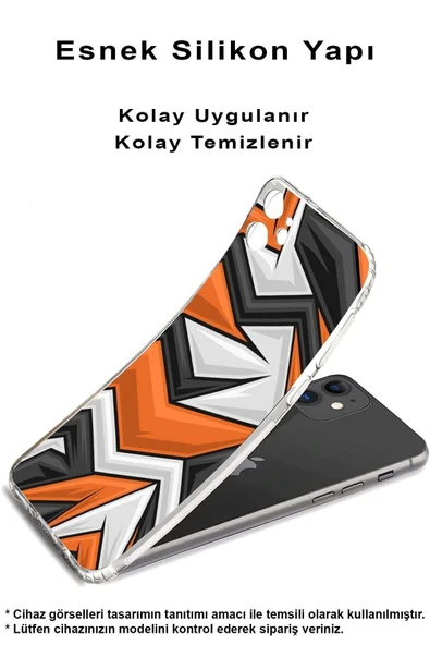 PrintiFy  Samsung Galaxy A56 ile Uyumlu Kamera Korumalı Grafiti Tasarımlı Şeffaf Silikon Kılıf - Resim 2