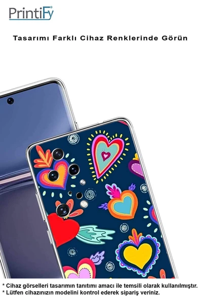 PrintiFy  Samsung Galaxy A56 ile Uyumlu Retro Color 3  Kamera Korumalı Şeffaf  Kılıf - Resim 4