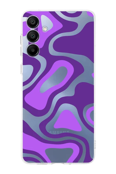 PrintiFy  Samsung Galaxy A16 Uyumlu Kamera Korumalı Renkli Desen Tasarımlı Şeffaf Silikon Kılıf ürün görseli 1