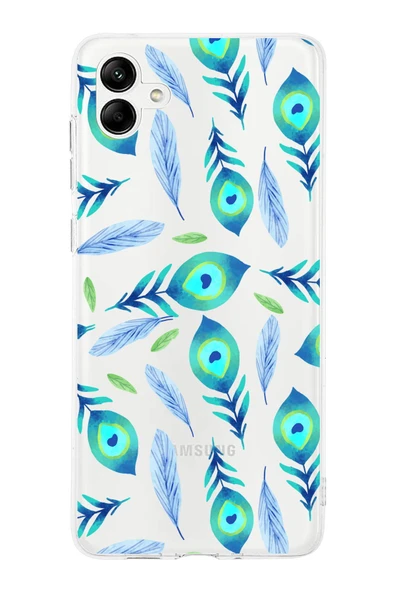 PrintiFy  Samsung Galaxy  A16 ile Uyumlu 1mm Slim Fit Nazar Boncuğu 3 Baskılı Şeffaf  Kılıf ürün görseli 1