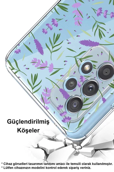 PrintiFy  Samsung Galaxy A36 ile Uyumlu Water Color 3  Kamera Korumalı Şeffaf  Kılıf - Resim 2