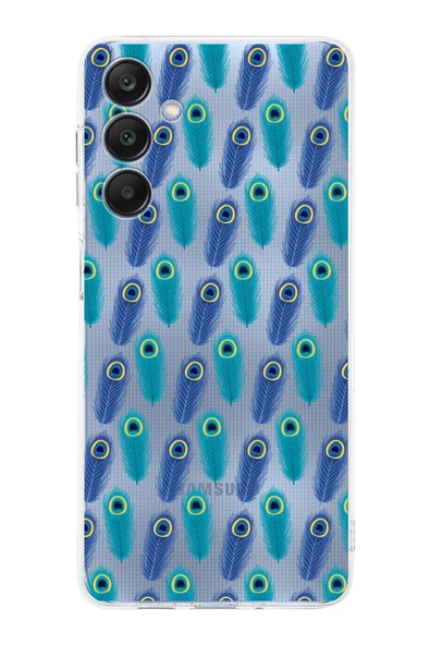 PrintiFy  Galaxy A26 ile Uyumlu Nazar Boncuğu 4 Baskılı Kamera Korumalı Şeffaf Silikon Kılıf ürün görseli 1