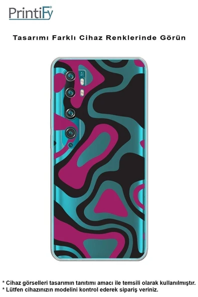 PrintiFy  Samsung Galaxy A16 Uyumlu Kamera Korumalı Renkli Desen Tasarımlı Şeffaf Silikon Kılıf - Resim 5