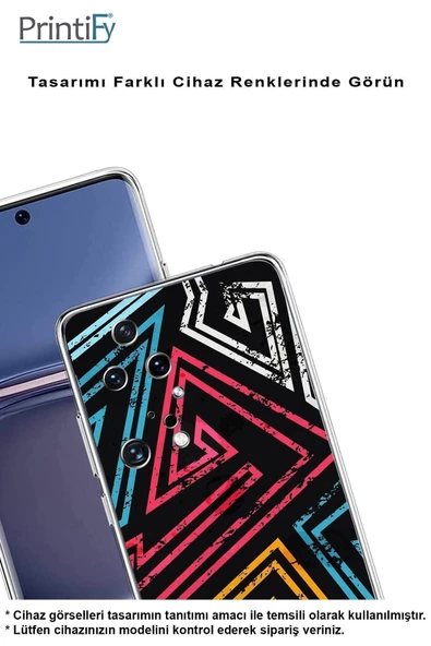 PrintiFy  Samsung Galaxy A36 ile Uyumlu Kamera Korumalı Eskitme Tasarımlı Şeffaf Silikon Kılıf - Resim 3