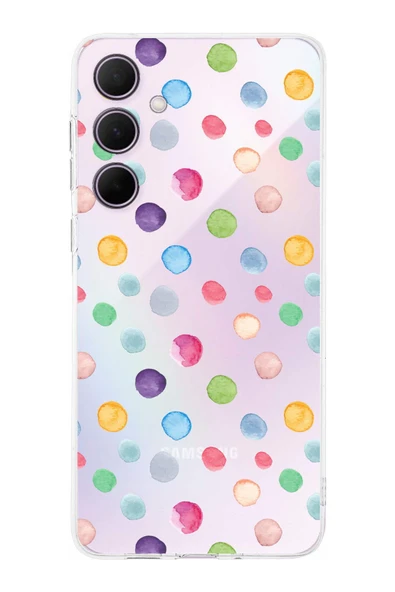 PrintiFy  Samsung Galaxy A56 ile Uyumlu Water Color 6  Kamera Korumalı Şeffaf  Kılıf ürün görseli 1