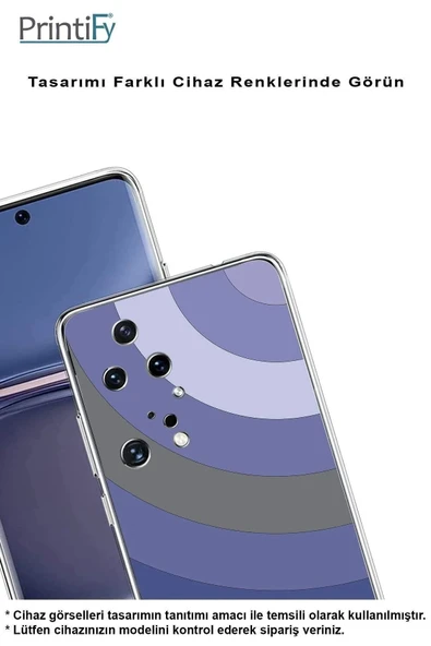 PrintiFy  Samsung Galaxy A26 ile Uyumlu Kamera Korumalı Renk Cümbüşü D Tasarımlı Şeffaf Silikon Kılıf - Resim 3