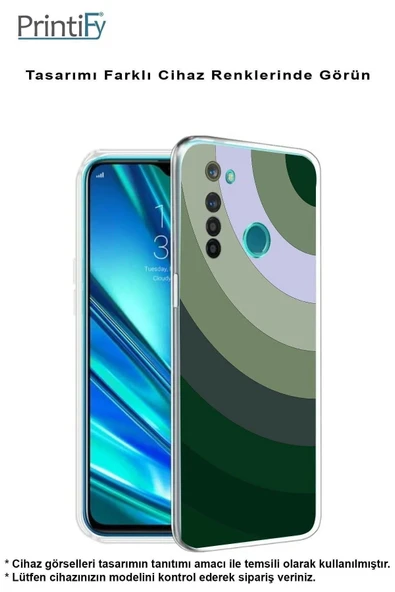 PrintiFy  Samsung Galaxy A56 ile Uyumlu Kamera Korumalı Renk Cümbüşü C Tasarımlı Şeffaf Kılıf - Resim 4