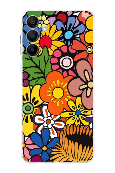 PrintiFy  Galaxy  A16 ile Uyumlu Retro Color 2  Kamera Korumalı Şeffaf  Kılıf ürün görseli 1