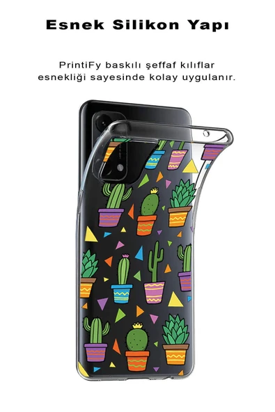 PrintiFy  Galaxy A26 ile Uyumlu 1mm Slim Fit Water Color 4 Baskılı ŞeffafKılıf - 2