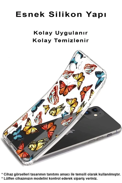 PrintiFy  Galaxy A36 ile Uyumlu Water Color 2  Kamera Korumalı Şeffaf  Kılıf - 3