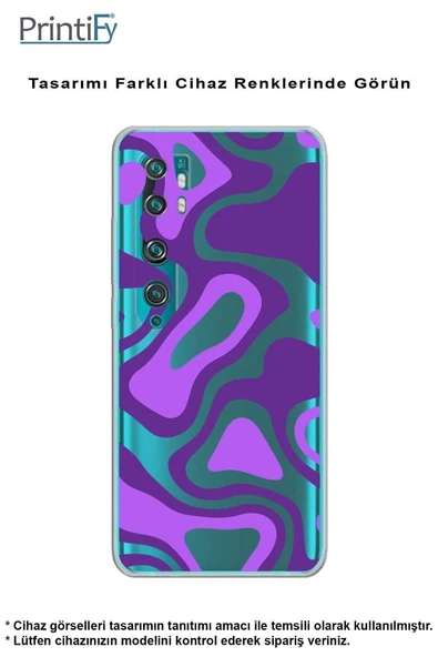 PrintiFy  Samsung Galaxy A56 ile Uyumlu Kamera Korumalı Renkli Desen Tasarımlı Şeffaf Silikon Kılıf - Resim 5