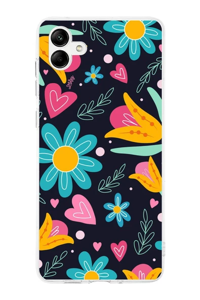 PrintiFy  Samsung Galaxy  A16 ile Uyumlu 1mm Slim Fit Retro Colors 1 Baskılı Şeffaf  Kılıf ürün görseli 1