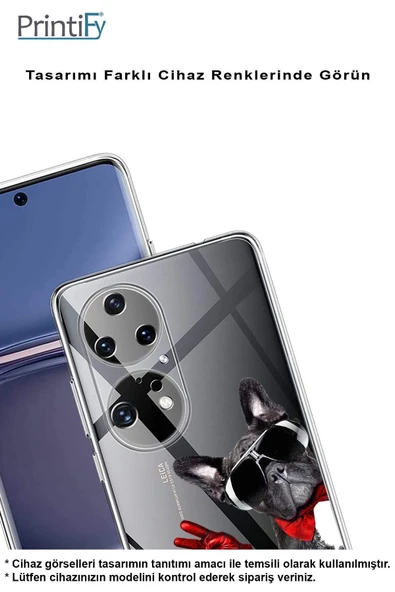 PrintiFy  Honor 20 Lite ile Uyumlu Köpek 2 Kamera Korumalı Şeffaf Kılıf - Resim 4