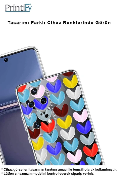 PrintiFy  Galaxy A56 ile Uyumlu Water Color 1  Kamera Korumalı Şeffaf  Kılıf - Resim 4