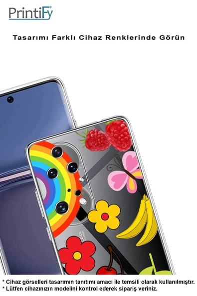 PrintiFy  Samsung Galaxy A26 İle Uyumlu Water Color 5kamera Korumalı Şeffaf Kılıf - Resim 4