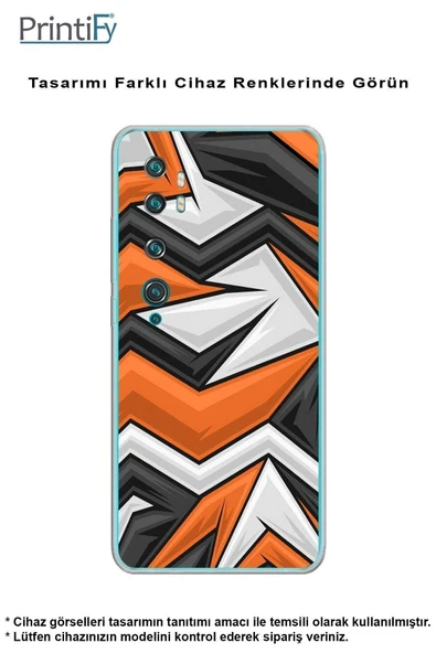 PrintiFy  Samsung Galaxy A56 ile Uyumlu Kamera Korumalı Grafiti Tasarımlı Şeffaf Silikon Kılıf - Resim 5