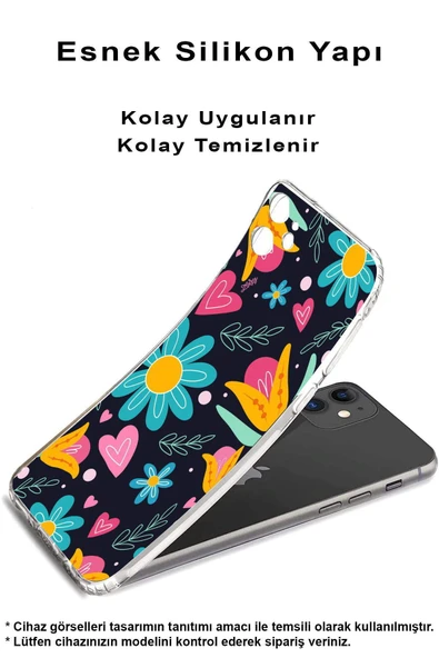 PrintiFy  Samsung Galaxy A56 ile Uyumlu Retro Color 1  Kamera Korumalı Şeffaf  Kılıf - Resim 3
