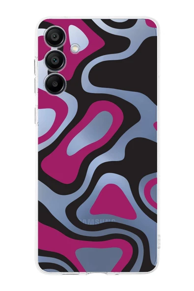 PrintiFy Samsung Galaxy A16 Uyumlu Kamera Korumalı Renkli Desen Tasarımlı Şeffaf Silikon Kılıf ürün görseli 1