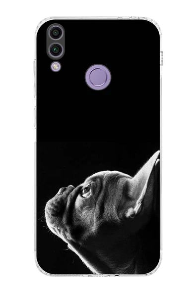PrintiFy  Honor 8C ile Uyumlu Köpek 1 Kamera Korumalı Şeffaf Kılıf ürün görseli 1