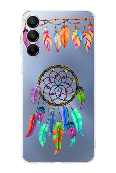 PrintiFy  Samsung Galaxy  A16 ile Uyumlu Nazar Boncuğu 6 Baskılı Kamera Korumalı Şeffaf Silikon Kılıf ürün görseli 1