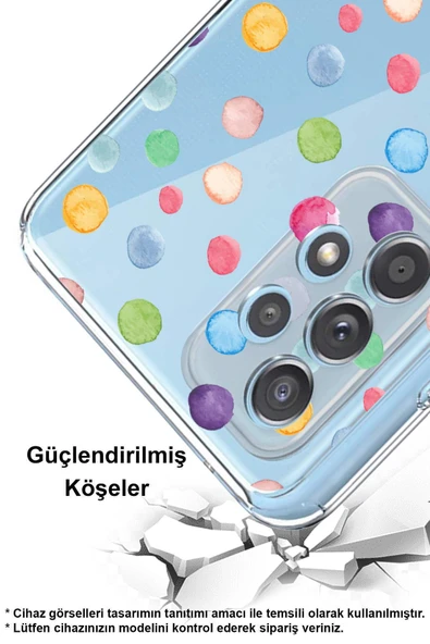 PrintiFy  Samsung Galaxy A26 ile Uyumlu Water Color 6Kamera Korumalı ŞeffafKılıf - Resim 2