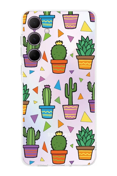 PrintiFy  Samsung Galaxy A36 ile Uyumlu Water Color 4  Kamera Korumalı Şeffaf  Kılıf ürün görseli 1