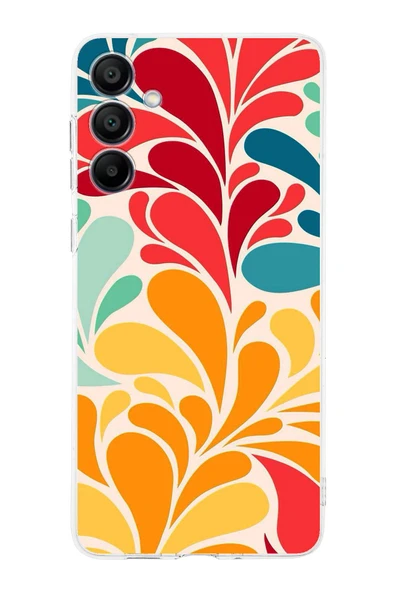 PrintiFy  Galaxy  A16 ile Uyumlu Retro Color 5  Kamera Korumalı Şeffaf  Kılıf ürün görseli 1