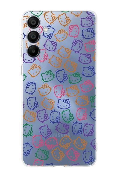PrintiFy  Samsung Galaxy A16 Uyumlu Kamera Korumalı Hello Kitty Tasarımlı Şeffaf  Silikon Kılıf ürün görseli 1