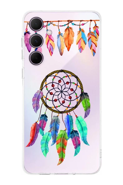 PrintiFy  Galaxy A36 ile Uyumlu Nazar Boncuğu 6 Baskılı Kamera Korumalı Şeffaf Silikon Kılıf ürün görseli 1