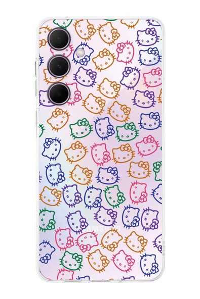 PrintiFy  Galaxy A56 ile  Uyumlu Kamera Korumalı Hello Kitty Tasarımlı Şeffaf  Silikon Kılıf ürün görseli 1