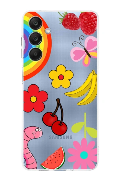 PrintiFy  Samsung Galaxy A26 İle Uyumlu Water Color 5kamera Korumalı Şeffaf Kılıf ürün görseli 1