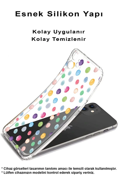 PrintiFy  Samsung Galaxy A26 ile Uyumlu Water Color 6Kamera Korumalı ŞeffafKılıf - Resim 3