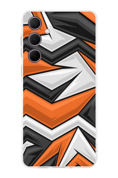 PrintiFy  Samsung Galaxy A36 ile Uyumlu Kamera Korumalı Grafiti Tasarımlı Şeffaf Silikon Kılıf ürün görseli 1