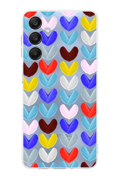 PrintiFy  Galaxy A26 ile Uyumlu Water Color 1Kamera Korumalı ŞeffafKılıf