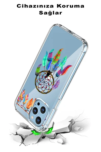 PrintiFy  Galaxy A56 uyumlu  Uyumlu 1mm Slim Fit Nazar Boncuğu 6 Baskılı Şeffaf  Kılıf - Resim 3