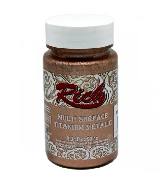 Rich Multi Surface Titanium Metalik Boya 90 cc Pudra Pembe 2530 ürün görseli 1