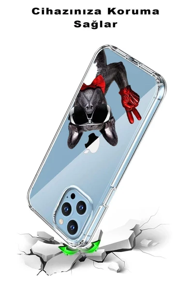 PrintiFy  Samsung Galaxy A26 ile Uyumlu 1mm Slim Fit Köpek 2 050e Baskılı ŞeffafKılıf - 3