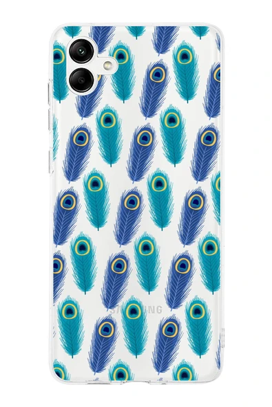 PrintiFy  Galaxy A56 ile Uyumlu 1mm Slim Fit Nazar Boncuğu 4 Baskılı Şeffaf  Kılıf ürün görseli 1