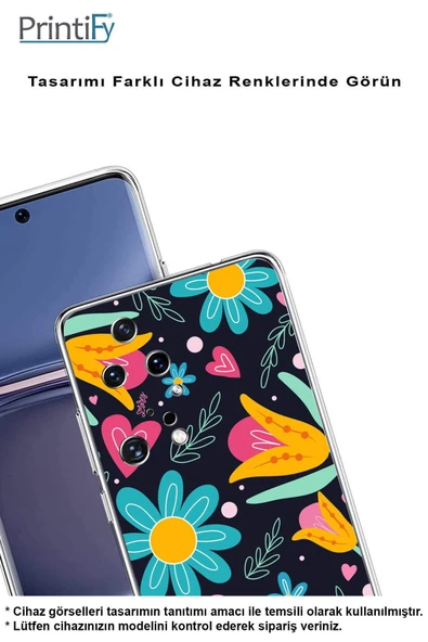 PrintiFy  Samsung Galaxy A56 ile Uyumlu Retro Color 1  Kamera Korumalı Şeffaf  Kılıf - Resim 4